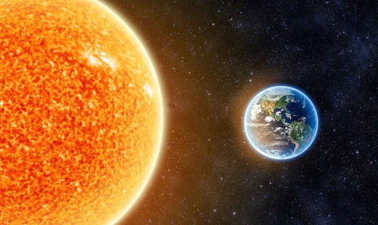 האינטראקציה בין השמש לבין כדור הארץ (בערבית)