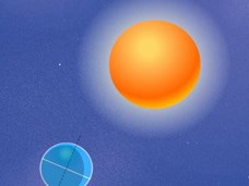 הדמיה של זווית קרינת השמש