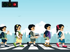 How to be safe crossing the road