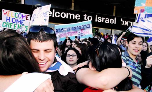 עולים חדשים בשדה התעופה ע"ש בן גוריון 2008