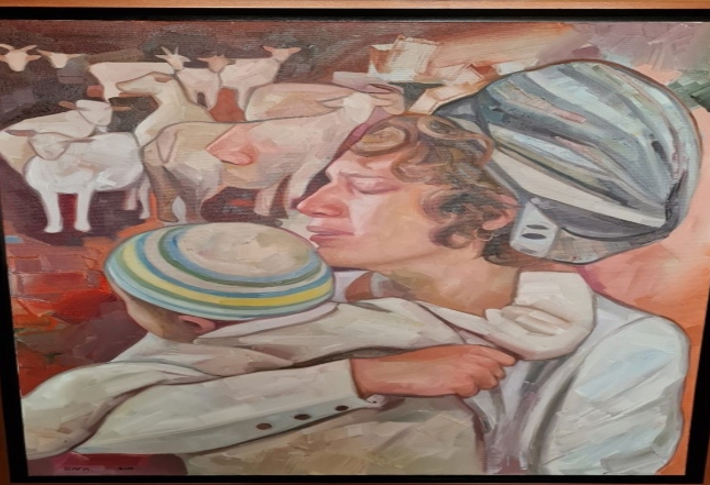 שרה קוטלר, אם וילד, שמן על בד, ירושלים, 2019