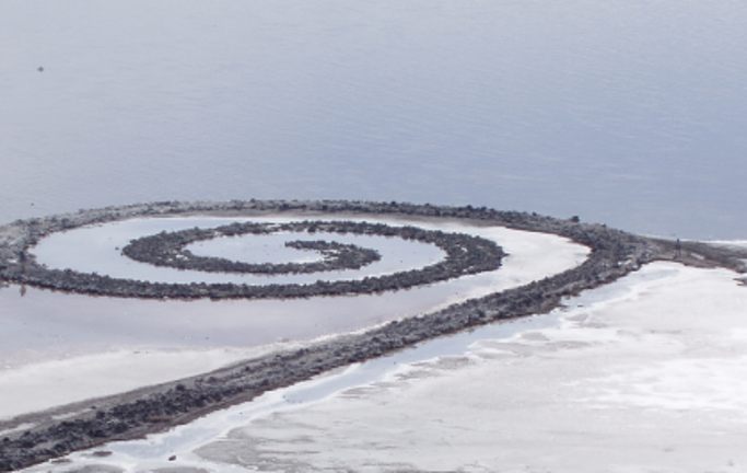 Spiral jetty from rozel point