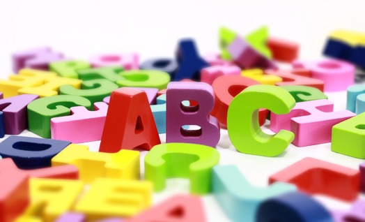 Writing the letters of the alphabet