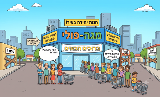 מקרה בוחן: שוק לא תחרותי