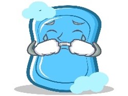 הסבון בכה מאוד