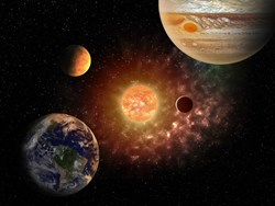 מראה השמש מכוכבים שונים