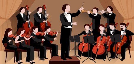 עיבודים לתזמורת ושירת רבים בקהילה