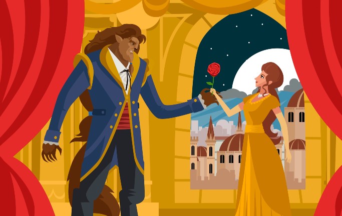 Learn English through story Beauty and the Beast (level 1)