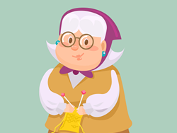 אורי אורלב מקריא, "סבתא סורגת"