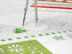 סימון בעיפרון על נייר