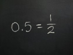 המרת שברים למספרים עשרוניים